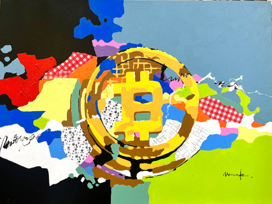 BITCOIN COLORFUL AB$TRACT