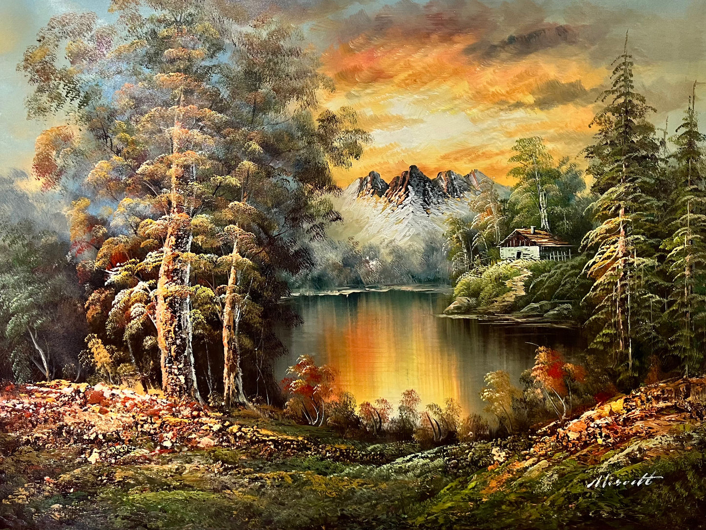 Mountain Sunset 36 x 48