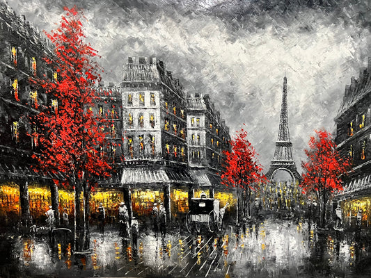 Black and White Paris 36 x 48