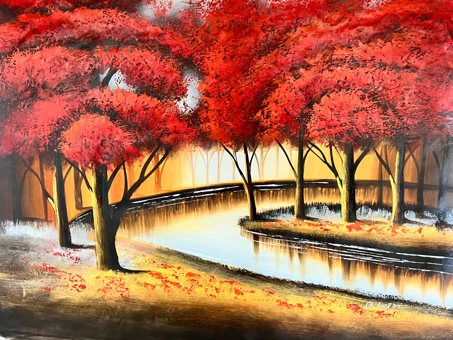 Red Trees 36 x 48