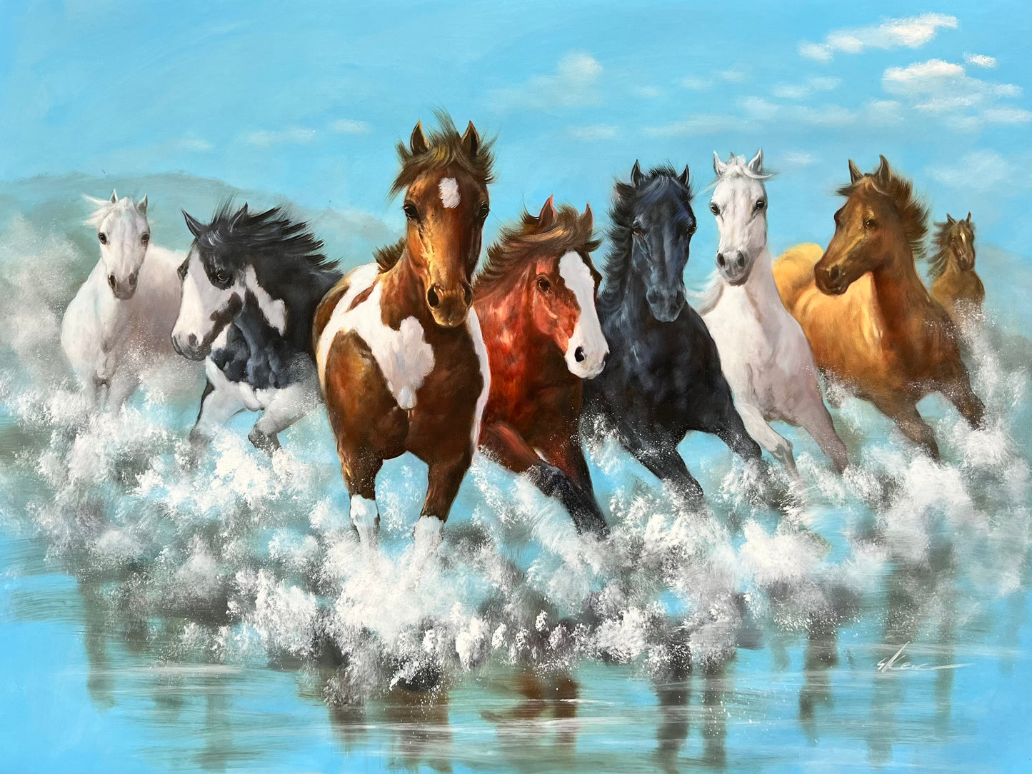 Horse Stampede 36 x 48