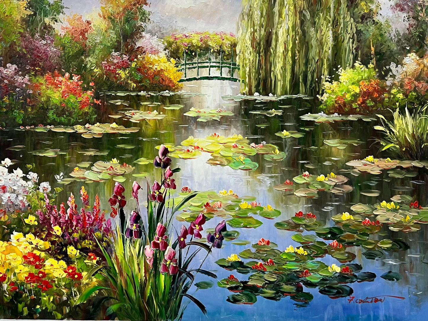 Monet Pond 36 x 48