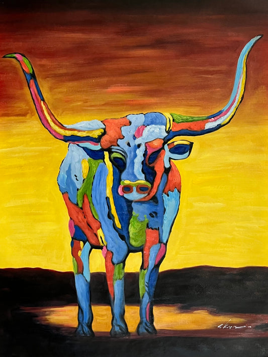 Texas Longhorn 36 x 48