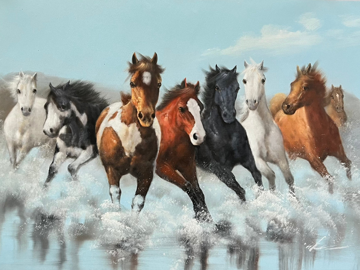 Horse Stampede 24 x 36