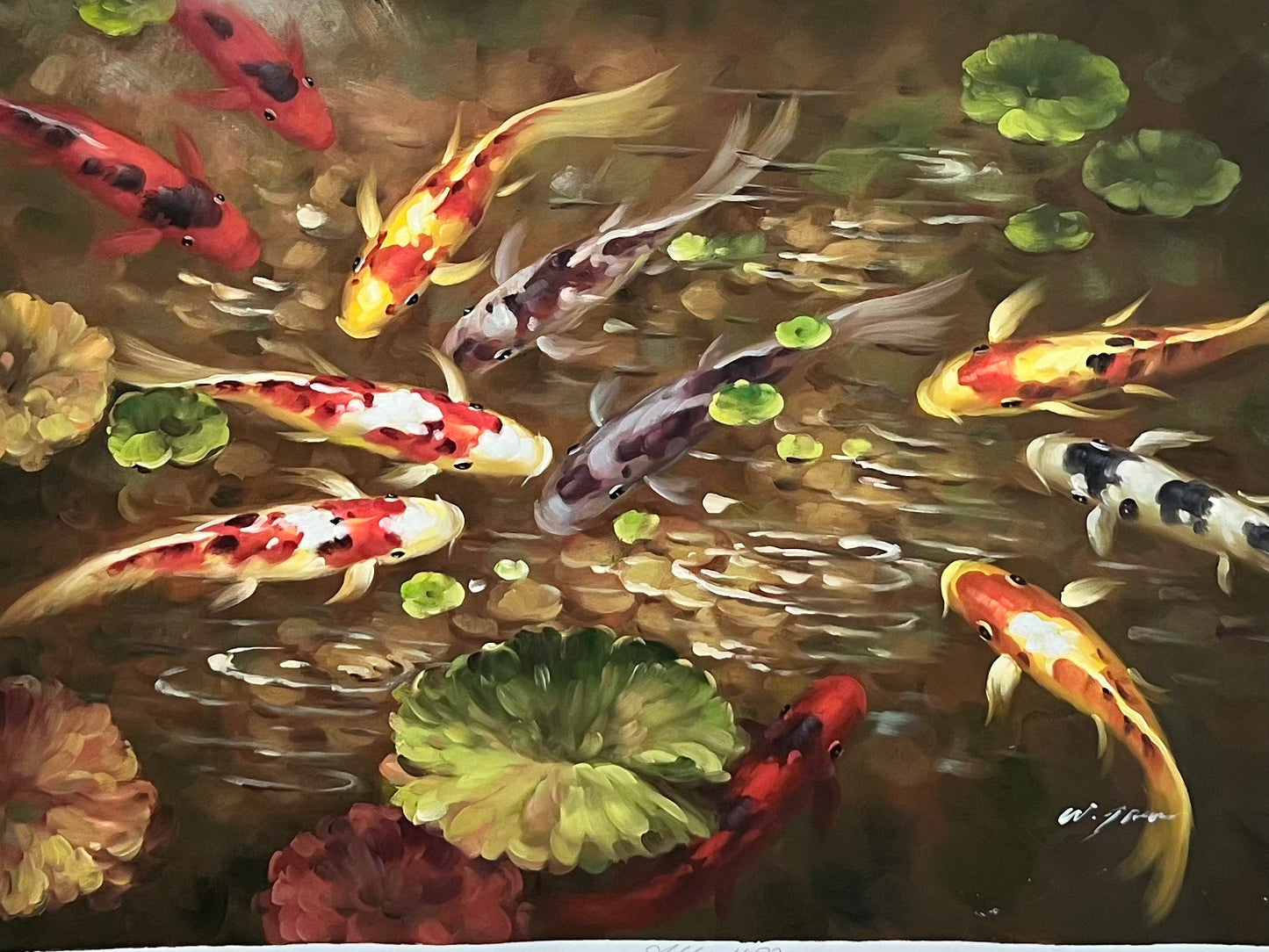 Koi Fish Pond 24 x 36