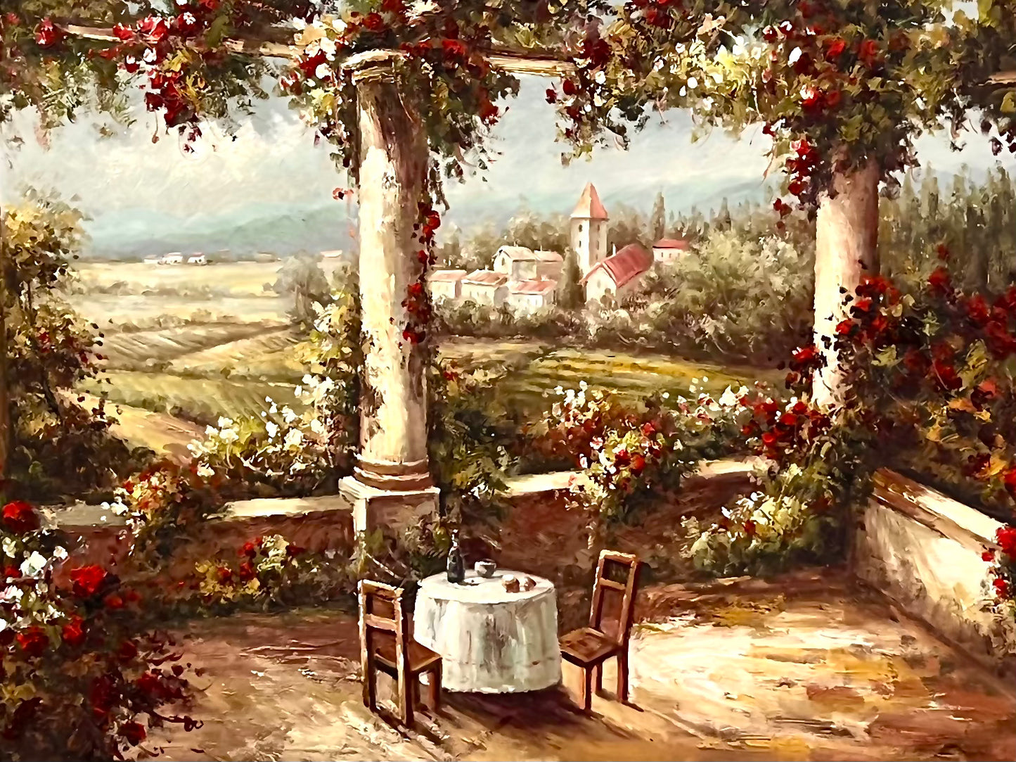 Vineyard Lunch 24 x 36