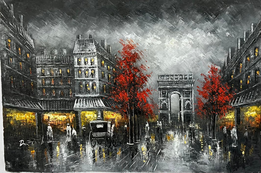 Black and White Arc De Triomphe 24 x 36