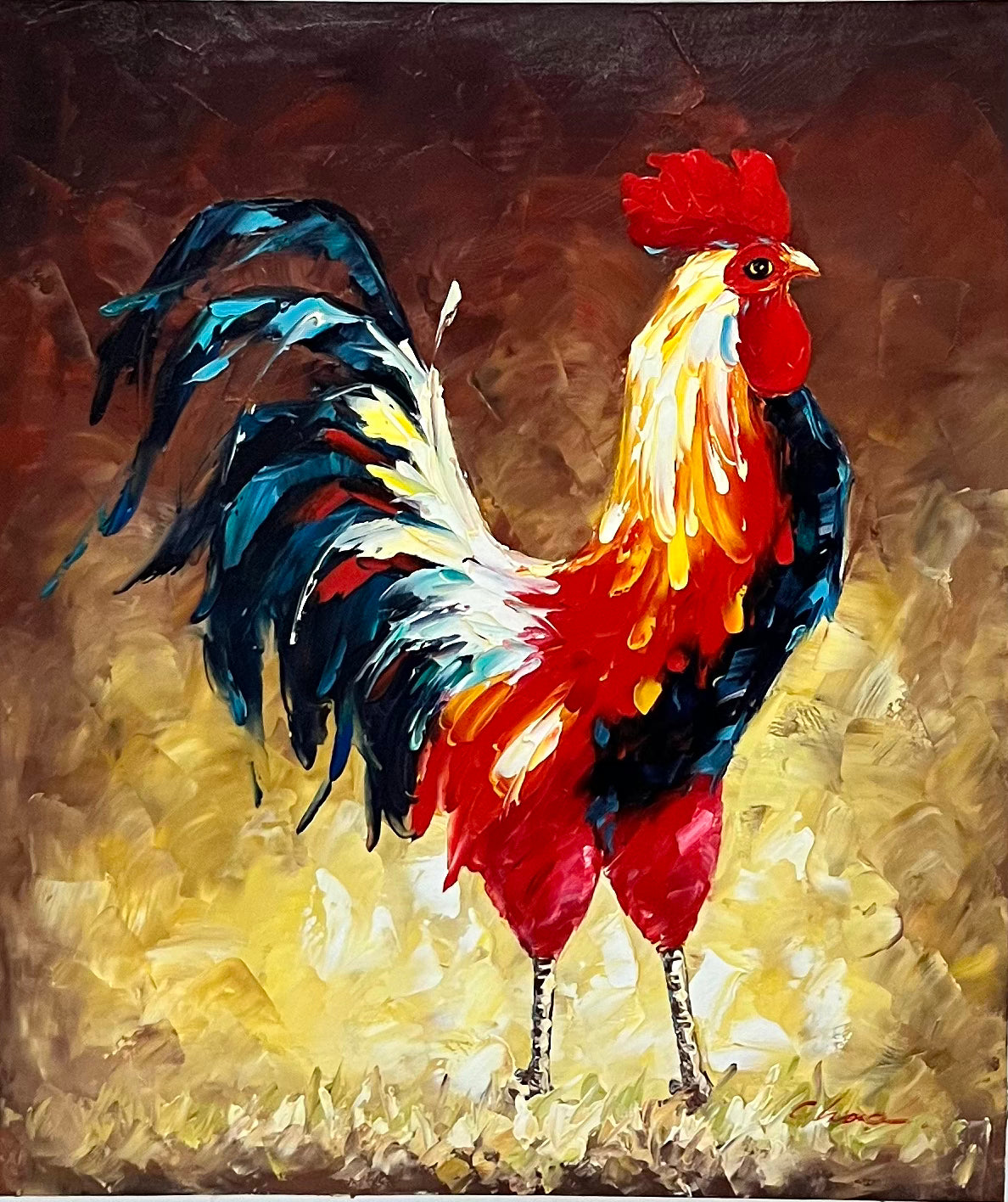 Rooster 20 x 24