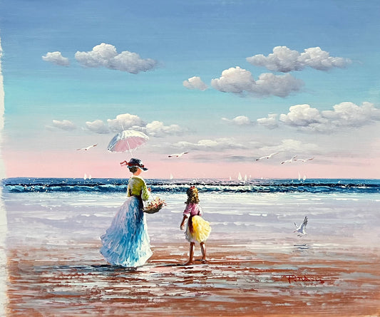 Walk on the Beach 20 x 24