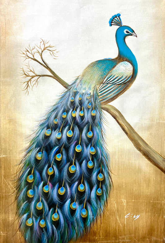 Peacock 24 x 36