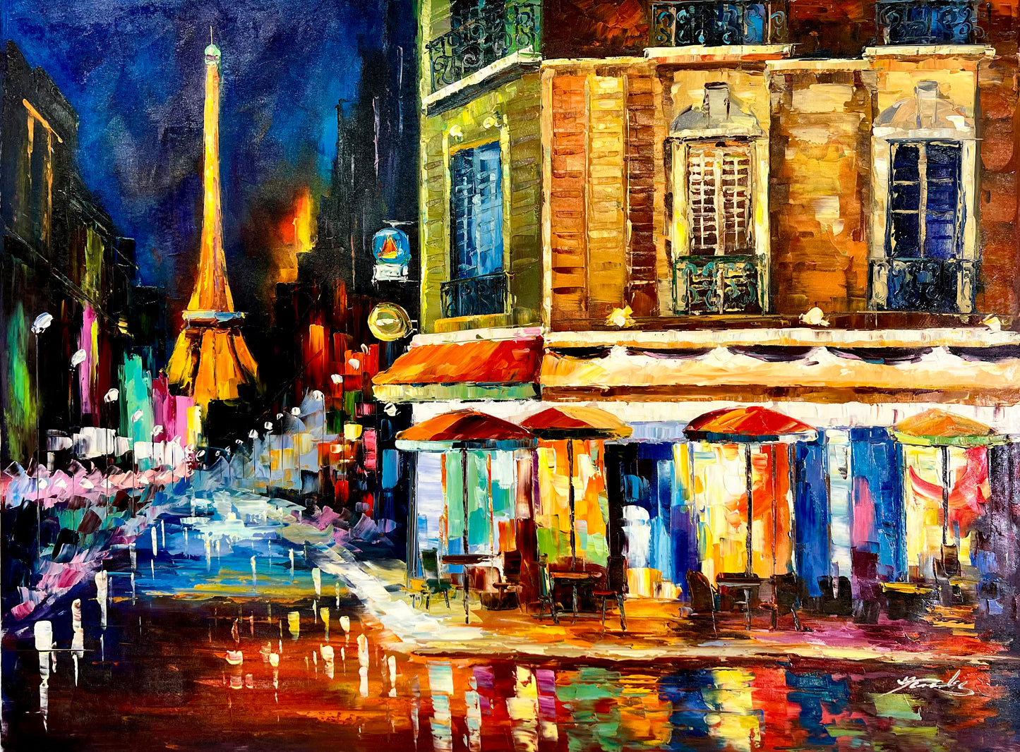 Electric Parisian Nights 36x48