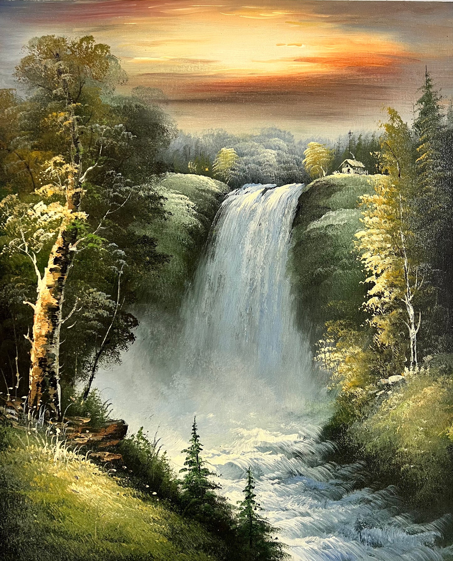 Mountain Waterfall 20x24